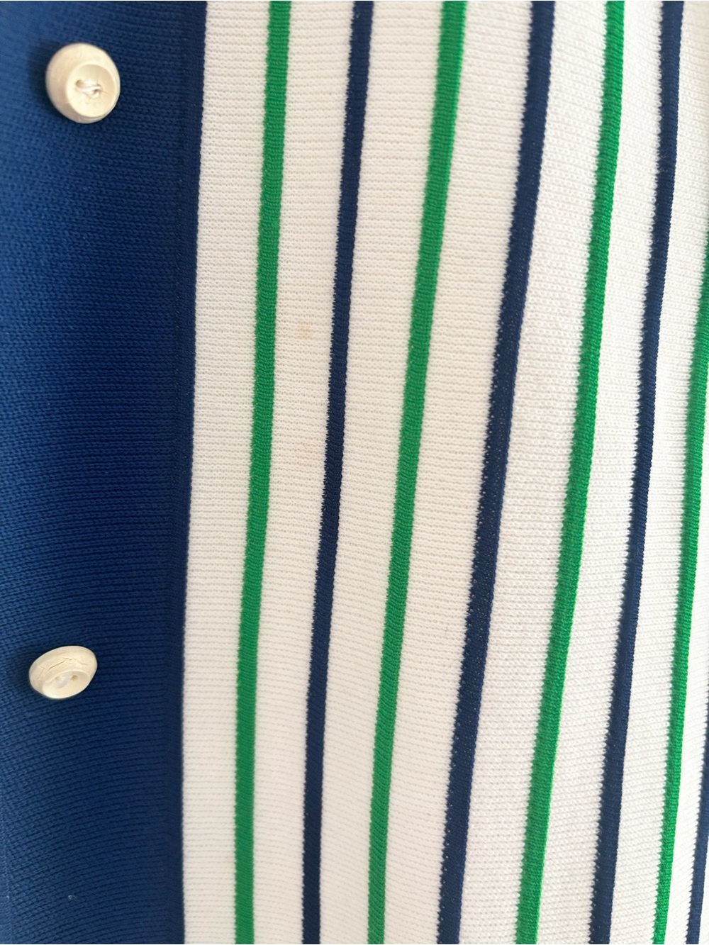 1970s vintage diolen striped sleeveless blouse - Picture 6 of 10